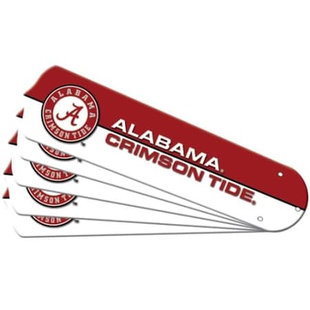 Ceiling Fan Designers Ceiling Fan Designers 7990-ALA New NCAA ALABAMA CRIMSON TIDE 52 in. Ceiling Fan Blade Set 7990-ALA